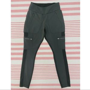 Athleta Headlands Cargo Tight Skinny Leggings Green Women's Size 4 Petite Small